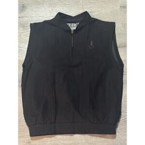 Zero Restiction Golf Outerwear Men’s Vest S Black 1/2 Zip Black Hall Club